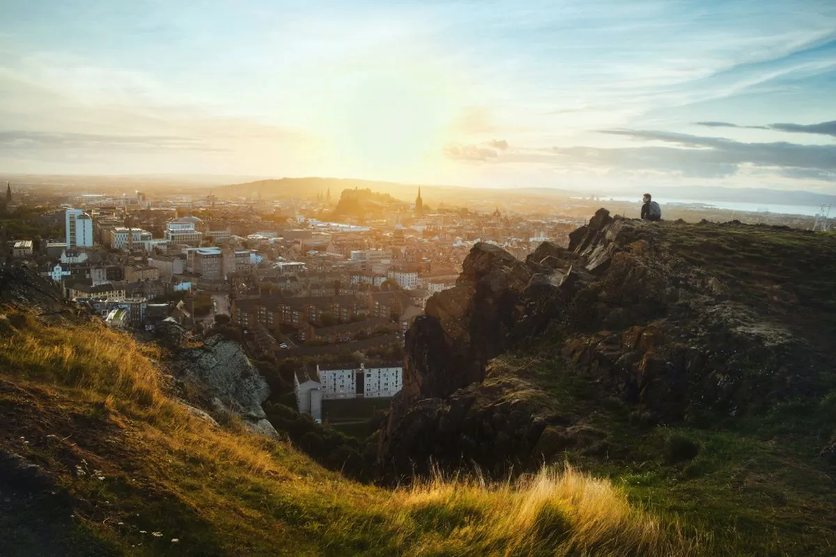 View from Arthur's Seat. Edinburgh, Scotland