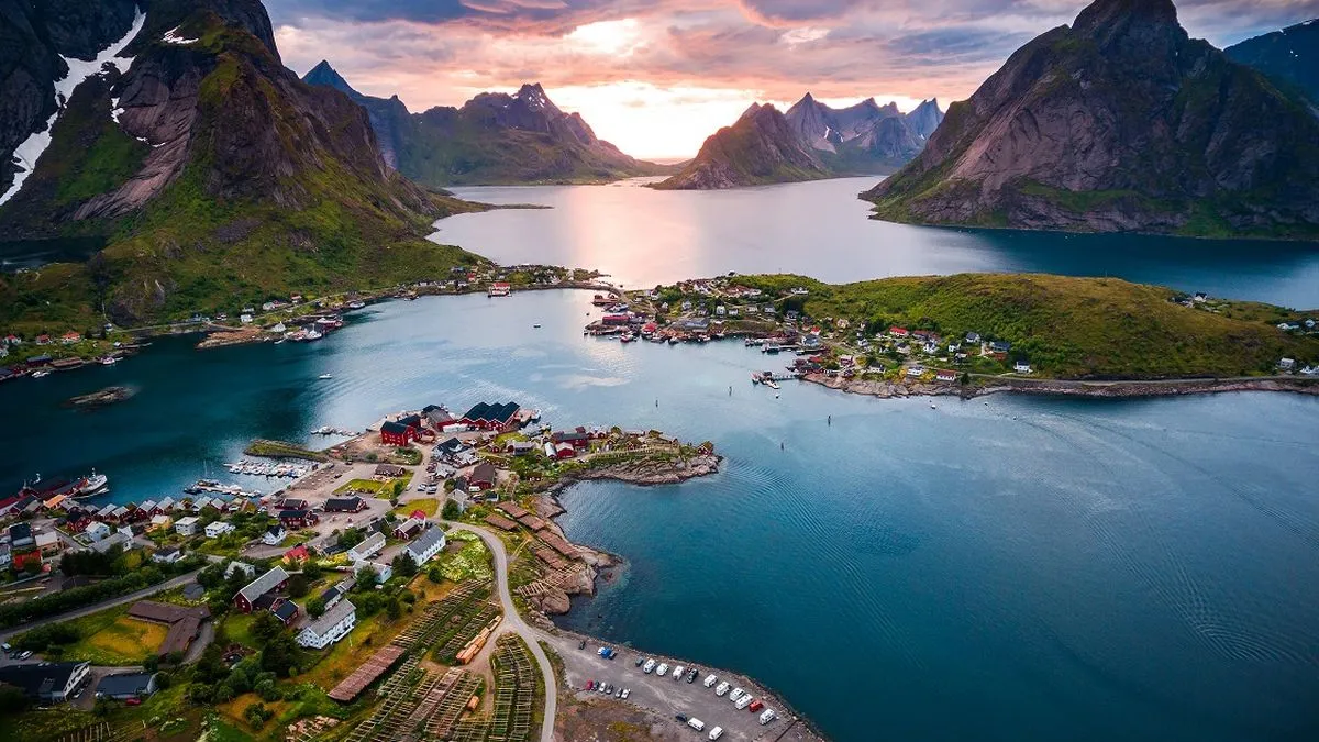 View over Lofoten, Norway