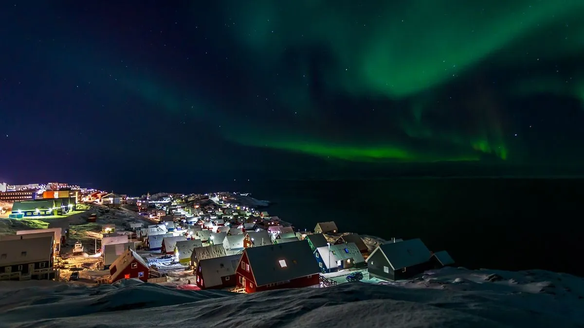 The Northern Lights over Nuuk, Greenland