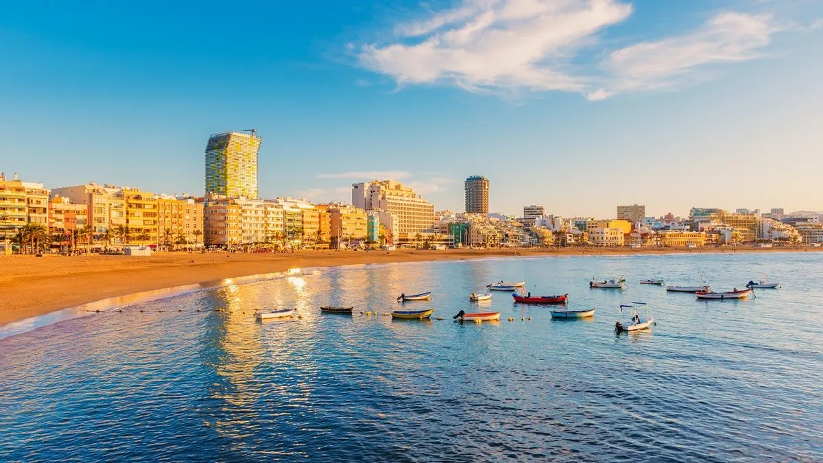 Sunset at Playa de Las Centra, Las Palmas, Gran Canaria