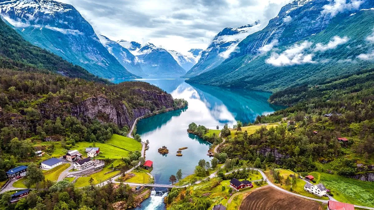 Aerial view of Stavanger, Norway