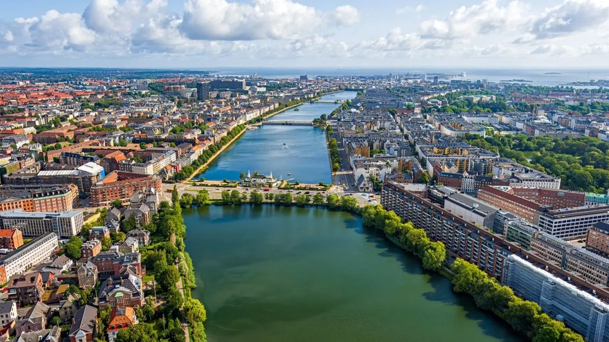 Aerial view of Copenhagen