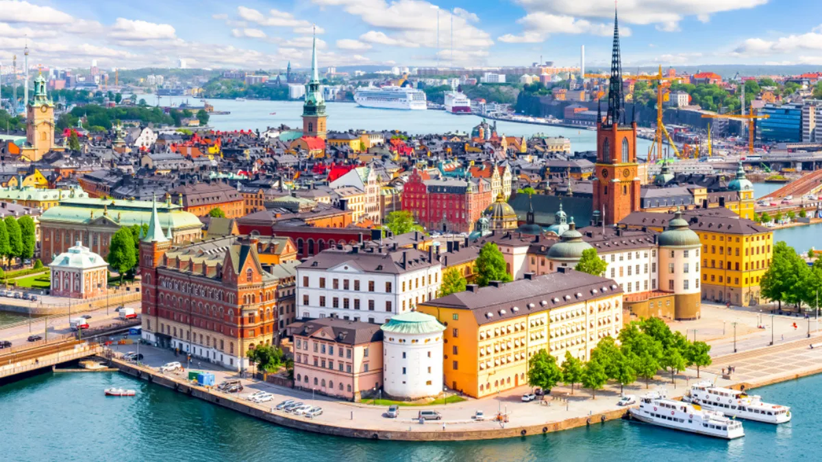 Stockholm old town cityscape