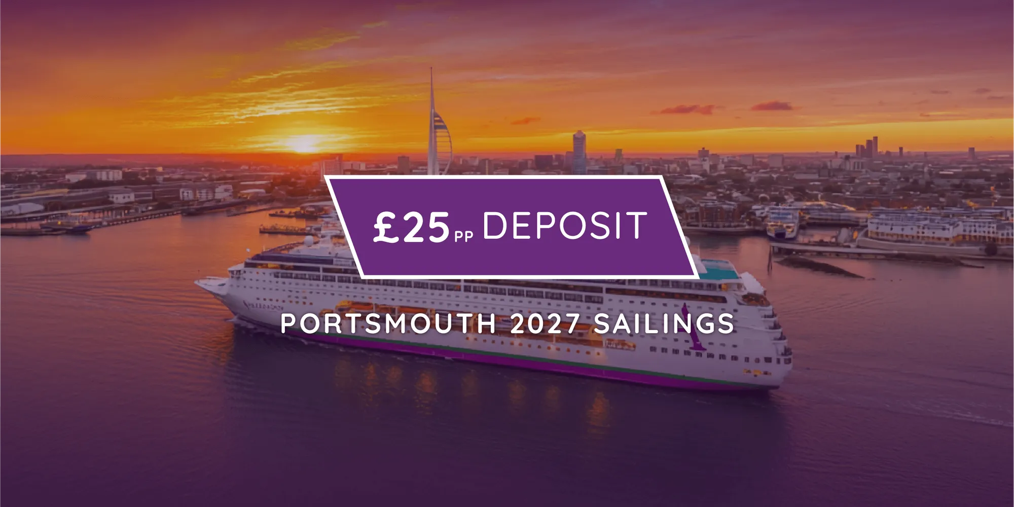 £25 Deposit Portsmouth Sailings