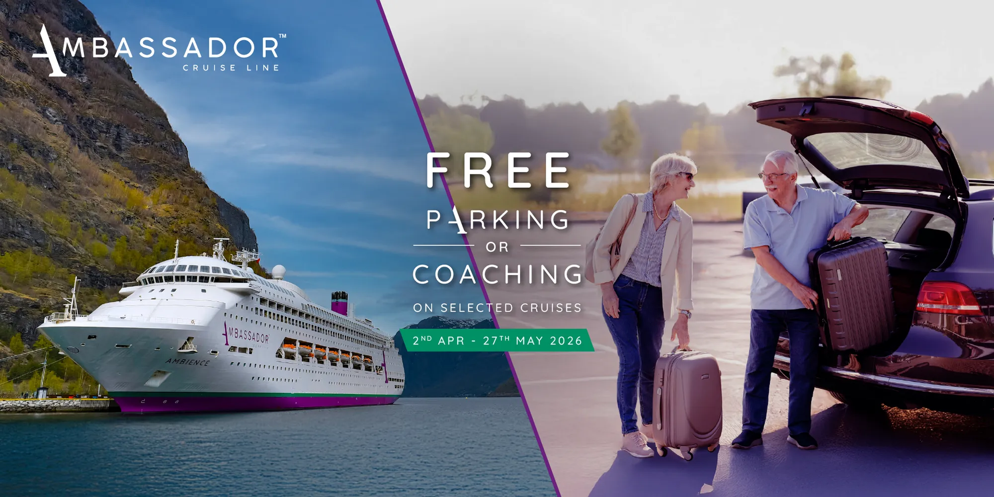 Free Port Parking or Coach Transport